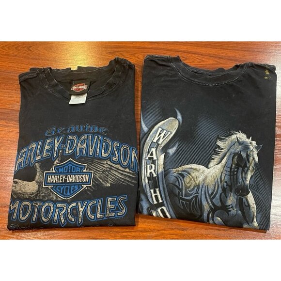 HARLEY DAVIDSON MEN LOT OF 2 SHIRTS SIZES SMALL - Picture 1 of 6